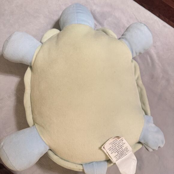 Baby Tikes Turtle Stuffed Toy Plush Large Pastel blue green 21" nursery - Picture 3 of 4